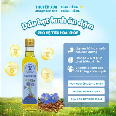 Dầu hạt lanh nguyên chất Thuyền Xưa 65ml - Dầu ăn dặm bé, hỗ trợ tiêu hoá, 85.000₫ 10