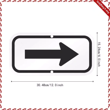 Dấu hiệu phản quang lỗ gắn khoan sẵn - Mũi tên đối xứng, an toàn, dễ lắp đặt, giá ưu đãi 107.800₫