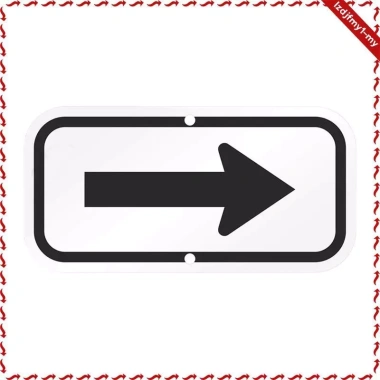 Dấu hiệu phản quang lỗ gắn khoan sẵn - Mũi tên đối xứng, an toàn, dễ lắp đặt, giá ưu đãi 107.800₫