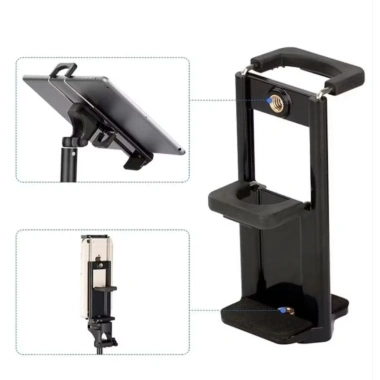Đầu kẹp 2in1 cho điện thoại và máy tính bảng - Chuẩn ốc 1/4, gắn tripod ổn định, độ bám cao, dễ lắp đặt, giảm giá mạnh, siêu rẻ
