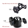 Đầu kẹp 2in1 cho điện thoại và máy tính bảng - Chuẩn ốc 1/4, gắn tripod ổn định, độ bám cao, dễ lắp đặt, giảm giá mạnh, siêu rẻ 8