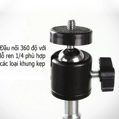 Đầu Kẹp Bi Xoay 360 Đa Năng - Gắn Đế Điện Thoại, Tripod, Chân Máy Ảnh, Đèn Livestream, Giá 17.000 VND