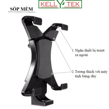 Đầu kẹp chữ X cho iPad - Giá đỡ tripod livestream, chụp ảnh, quay video, xem phim, giảm giá 42.000, độ bền cao, thiết kế chắc chắn 2