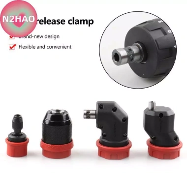 Đầu kẹp chuyển đổi N2HAO mũi khoan nhanh 6,35mm cho mũi lục giác, tương thích máy khoan dây và không dây 3 Đầu kẹp chuyển đổi N2HAO mũi khoan nhanh 6,35mm cho mũi lục giác, tương thích máy khoan dây và không dây 3