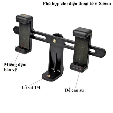 Đầu kẹp điện thoại 360 gắn tripod chắc chắn Citycase - Giá 25.500đ