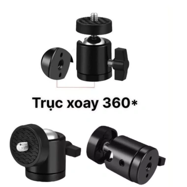 Đầu Kẹp Điện Thoại Le Gân Gây Sefie Cây Tripod Chân Quay Livestream Chụp Ảnh 15k