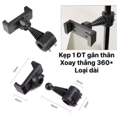 Đầu Kẹp Điện Thoại Le Gân Gây Sefie Cây Tripod Chân Quay Livestream Chụp Ảnh 15k