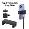 Đầu Kẹp Điện Thoại Le Gân Gây Sefie Cây Tripod Chân Quay Livestream Chụp Ảnh 15k 6