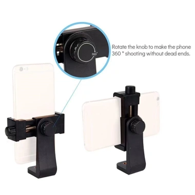 Đầu kẹp điện thoại xoay 360° – Chop tripod gậy chụp ảnh, giá 35.000đ 3
