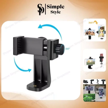 Đầu kẹp gắn điện thoại L3 xoay 360°, vặn đinh ốc, kèm thanh L cho chân tripod – Tiện lợi, 26.000₫