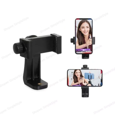 Đầu kẹp gắn điện thoại L3 xoay 360°, vặn đinh ốc, kèm thanh L cho chân tripod – Tiện lợi, 26.000₫