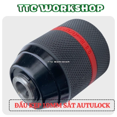 Đầu kẹp máy khoan pin 10mm Autolock nhựa ABS bền bì, công suất cao, giá 34.000 VND