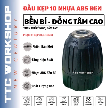 Đầu kẹp mũi khoan autolock 10-13mm nhựa ABS bền bỉ - Giá chỉ 34.000₫