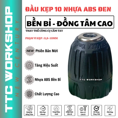 Đầu kẹp mũi khoan Autolock 10mm nhựa ABS bền bỉ - Giá 34.000₫ giảm từ 43.860₫