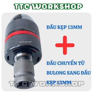 Đầu kẹp mũi khoan autolock 13mm - Kim loại + Nhựa ABS bền, giá chỉ 54.000₫ 10 Đầu kẹp mũi khoan autolock 13mm - Kim loại + Nhựa ABS bền, giá chỉ 54.000₫ 10
