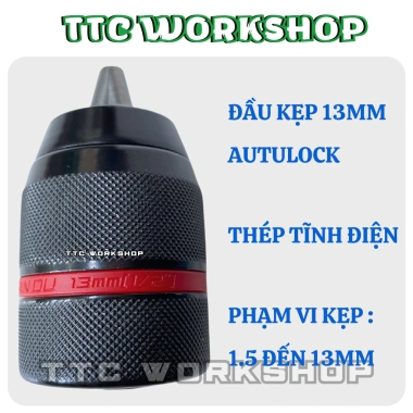 Đầu kẹp mũi khoan autolock 13mm - Phù hợp máy khoan pin - Giá 79.000 VND 3