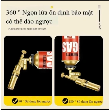 Đầu Khò Ga Mini ống dài lõi đồng - Đèn khò gas cao cấp, lửa xanh, bền bỉ, chỉ 58.000₫ 6