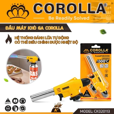 Đầu Khò Gas Mini Cao Cấp Cầm Tay COROLLA Tự Động Đánh Lửa 1.300°C CK20.113