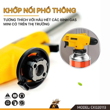 Đầu Khò Gas Mini Cao Cấp Cầm Tay COROLLA Tự Động Đánh Lửa 1.300°C CK20.113