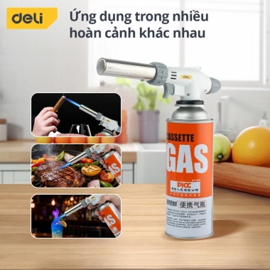 Đầu Khò Gas Mini Deli Tools Cao Cấp – Điều Chỉnh Nhiệt Độ & Tia Lửa, Chỉ 59.000 VND 5