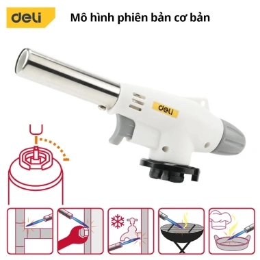 Đầu Khò Gas Mini Deli Tools Cao Cấp – Điều Chỉnh Nhiệt Độ & Tia Lửa, Chỉ 59.000 VND 10