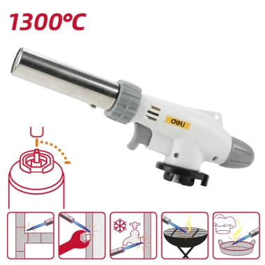 Đầu Khó Gas Mini Deli Tools - Điều Chỉnh Nhiệt Độ & Tia Lửa, Giá 49.000₫ 4