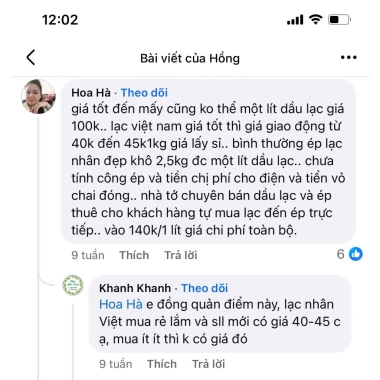 Dầu Lạc Nguyên Chất 1L Kiểm định, Chứng nhận OCOP, Giá chỉ 149.000 VNĐ 6