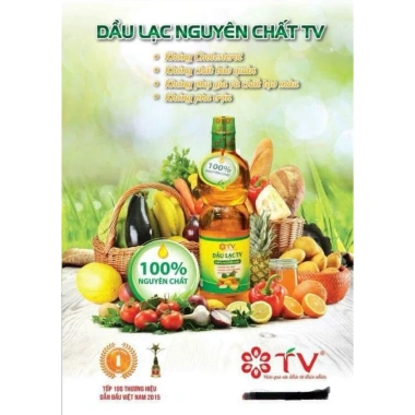 Dầu lạc nguyên chất 900ml - Giá ưu đãi 145.000đ, chất lượng cao, thơm ngon, an toàn cho sức khỏe 3