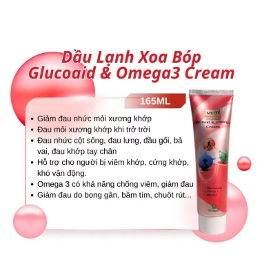 Dầu Lạnh Xoa Bóp Glucoaid Omega3 Cream 165ml Korepharma Giá 70.000 Đau Xương Khớp 2