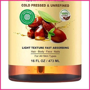 Dầu massage hữu cơ 473ml không tinh chế Dưỡng ẩm đa năng cho tóc da mặt móng tay da đầu buraivn