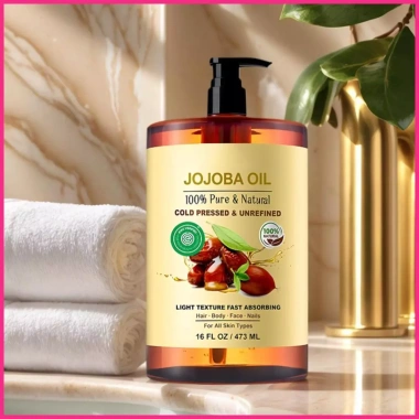 Dầu massage hữu cơ 473ml không tinh chế Dưỡng ẩm đa năng cho tóc da mặt móng tay da đầu buraivn