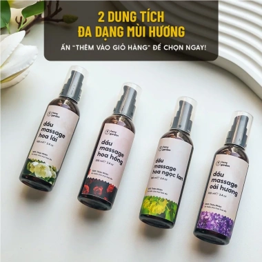 Dầu Massage Thiên Nhiên 100mL Heny Garden - Dưỡng da hạt nho, olive, cám gạo, giảm 21% 9 Dầu Massage Thiên Nhiên 100mL Heny Garden - Dưỡng da hạt nho, olive, cám gạo, giảm 21% 9