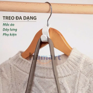 Đầu Móc Nối Mắc Treo Quần Áo Nhựa Trắng - Sắp Xếp Tủ Gọn Gàng Tiện Lợi 4