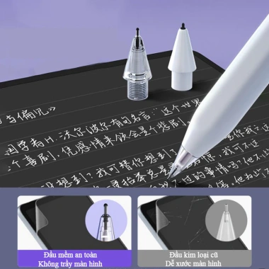 Đầu ngòi bút thay thế Apple Pencil Pro, Pencil 1 & 2 – Chống trượt, giảm ồn, không trầy màn hình – 66.800₫ 3