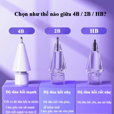 Đầu ngòi bút thay thế Apple Pencil Pro, Pencil 1 & 2 – Chống trượt, giảm ồn, không trầy màn hình – 66.800₫ 5