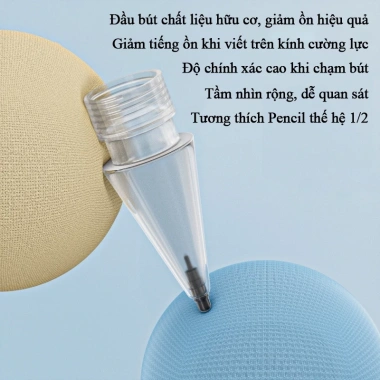 Đầu ngòi bút thay thế Apple Pencil Pro, Pencil 1 & 2 – Chống trượt, giảm ồn, không trầy màn hình – 66.800₫ 8