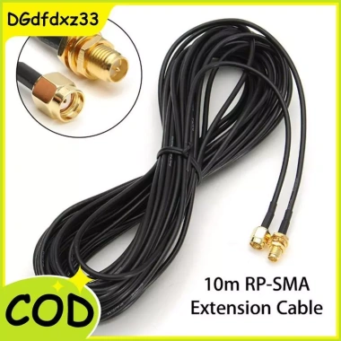 Đầu nối ăng-ten RP-SMA 10M (33ft) cáp nối dài cho router WiFi - Giá chỉ 82.000₫ 2