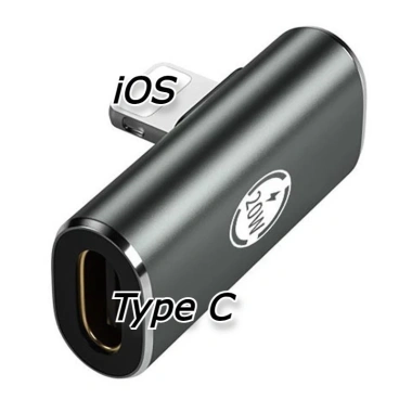 Đầu Nối Chuyển Đổi Cáp Sạc Góc 90° IOS sang Type C 20W/10W cho iPhone 12‑14 25.000₫ 6