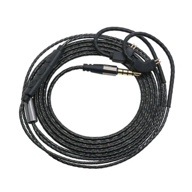 Đầu nối góc 78mm cho tai nghe, cáp thay thế 2 pin, cáp 3.5mm, chất lượng cao, lắp nhanh