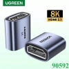 Đầu nối HDMI Ugreen 20.107 90.592 HD159 cao cấp HD 2.1 4K/8K 60Hz 48Gbps eARC 3D Giá chỉ 54.999 VND