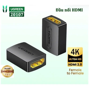 Đầu nối HDMI Ugreen 20.107 90.592 HD159 cao cấp HD 2.1 4K/8K 60Hz 48Gbps eARC 3D Giá chỉ 54.999 VND 10 Đầu nối HDMI Ugreen 20.107 90.592 HD159 cao cấp HD 2.1 4K/8K 60Hz 48Gbps eARC 3D Giá chỉ 54.999 VND 10