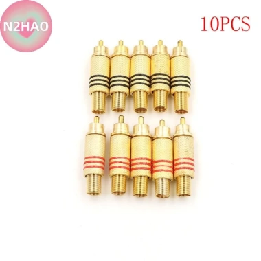 Đầu nối Jack Video N2hao 10 chiếc Hàn, màu vàng‑đỏ‑đen, giảm 18% chỉ 82.610₫ Đầu nối Jack Video N2hao 10 chiếc Hàn, màu vàng‑đỏ‑đen, giảm 18% chỉ 82.610₫