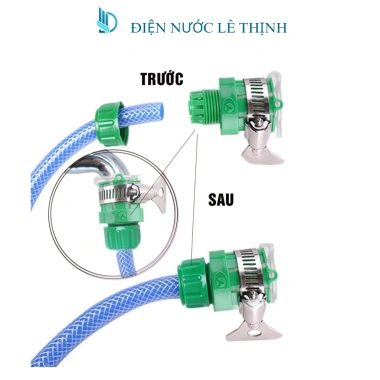 Đầu nối nhanh cho vòi nước, ống cắt, dây tưới cây - Tiết kiệm, lắp nhanh, giá 25.900 VND giảm từ 32.375 VND