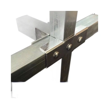 Đầu nối ống vuông 40x40mm - Đầu nguồn thép không gỉ, phụ kiện mạ kẽm, không hàn, khóa cố định khớp, chỉ 29.690đ