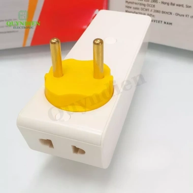 Đầu nối thông minh 5 cửa P25 trắng cổ xoay tiện lợi, lắp nhanh – Giá ưu đãi 43.500đ 4