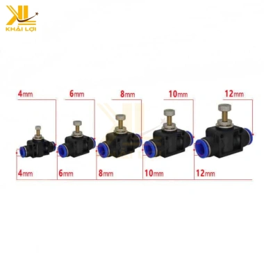 Đầu Nối Van Tiết Lưu Hai Đầu - Điều Chỉnh Lưu Lượng Khí Nén, Giá Ưu Đãi 18.000đ 3