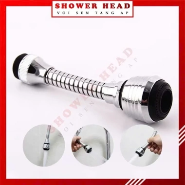 Đầu Nối Vòi Nước Bồn Rửa Chén Lavabo Tăng Áp, Phun Nước Xoay 360° - Giá 25.500₫