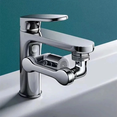 Đầu Nối Vòi Nước Inox Thông Minh Xoay 1.080 - 2 Chế Độ, Giá Ưu Đãi 40.000 VNĐ Cho Bồn Rửa