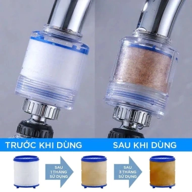 Đầu Nối Vòi Nước Inox Thông Minh Xoay 1.080 - 2 Chế Độ, Giá Ưu Đãi 40.000 VNĐ Cho Bồn Rửa