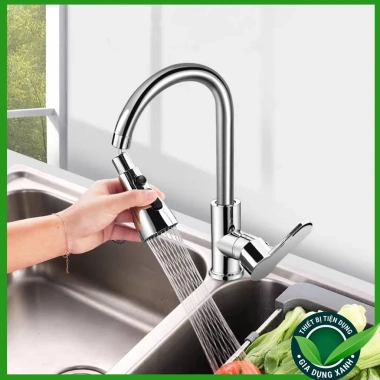 Đầu nối vòi nước tăng áp - Đầu vòi loe 2 chế độ với nút bật tắt tiện lợi, giảm giá 86.000₫